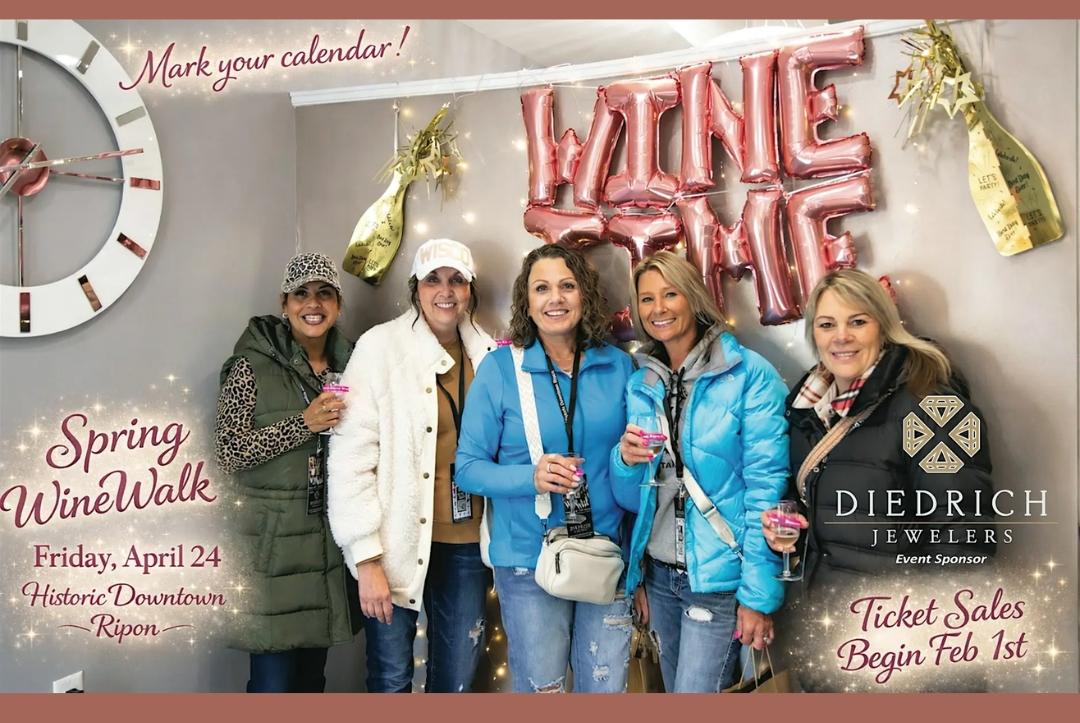 Downtown Ripon Spring WineWalk